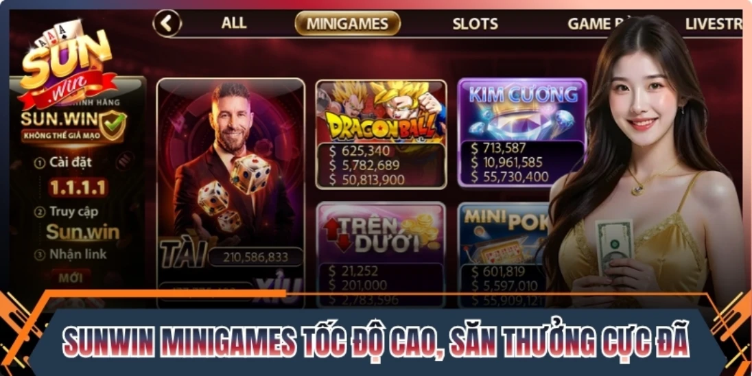Sunwin minigames tốc độ cao, săn thưởng cực đã